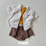［con］Checks short pants