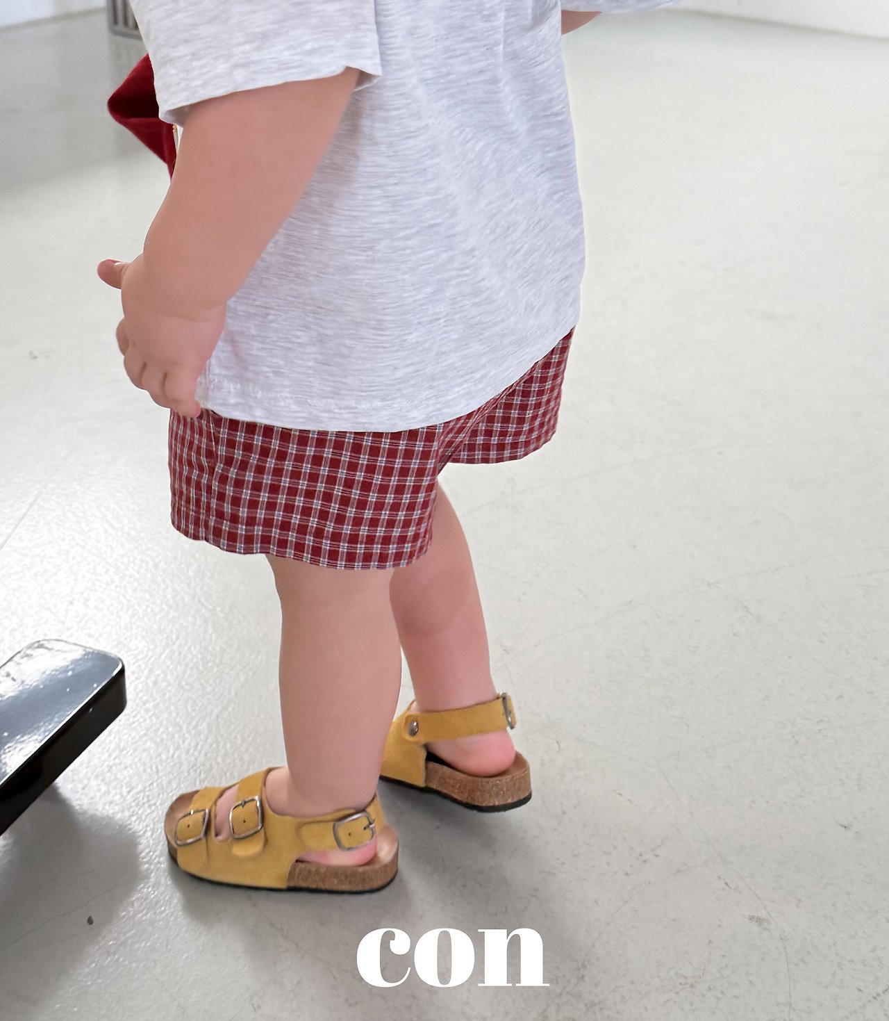 ［con］Checks short pants