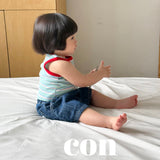［con］Summer denim short pants