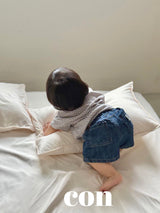 ［con］Summer denim short pants