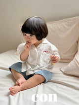 ［con］Summer denim short pants