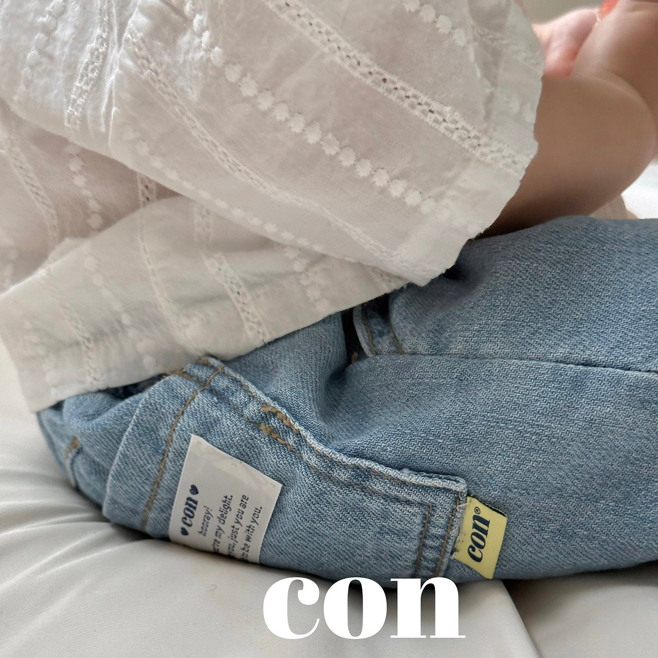 ［con］Summer denim short pants