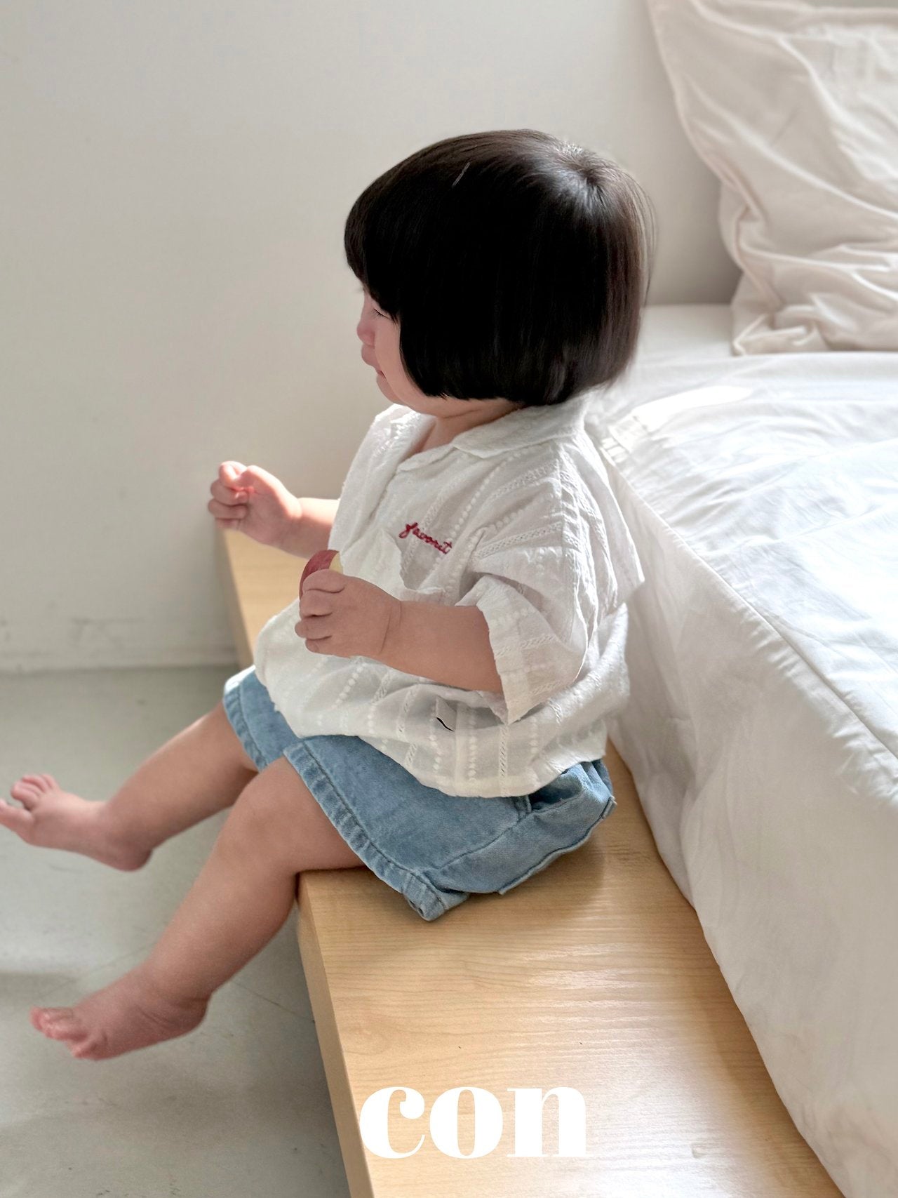 ［con］Summer denim short pants