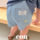 ［con］Summer denim short pants