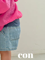 ［con］Summer denim short pants