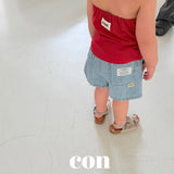 ［con］Summer denim short pants
