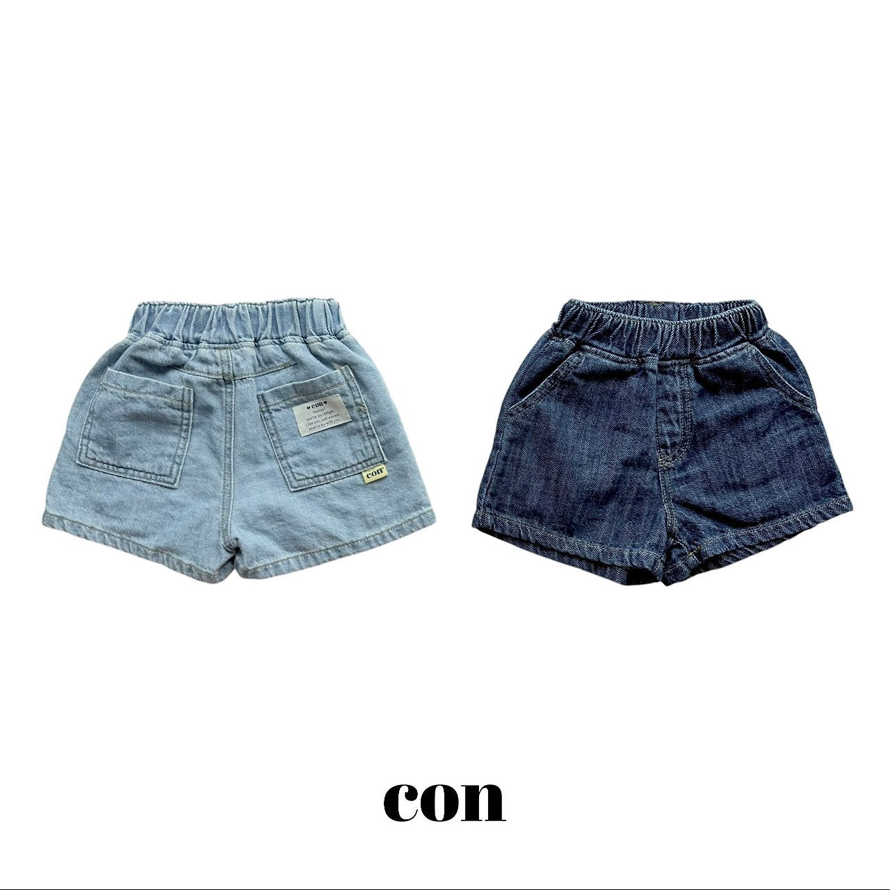［con］Summer denim short pants