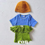 ［con］Summer frill short leggings