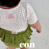 ［con］Summer frill short leggings
