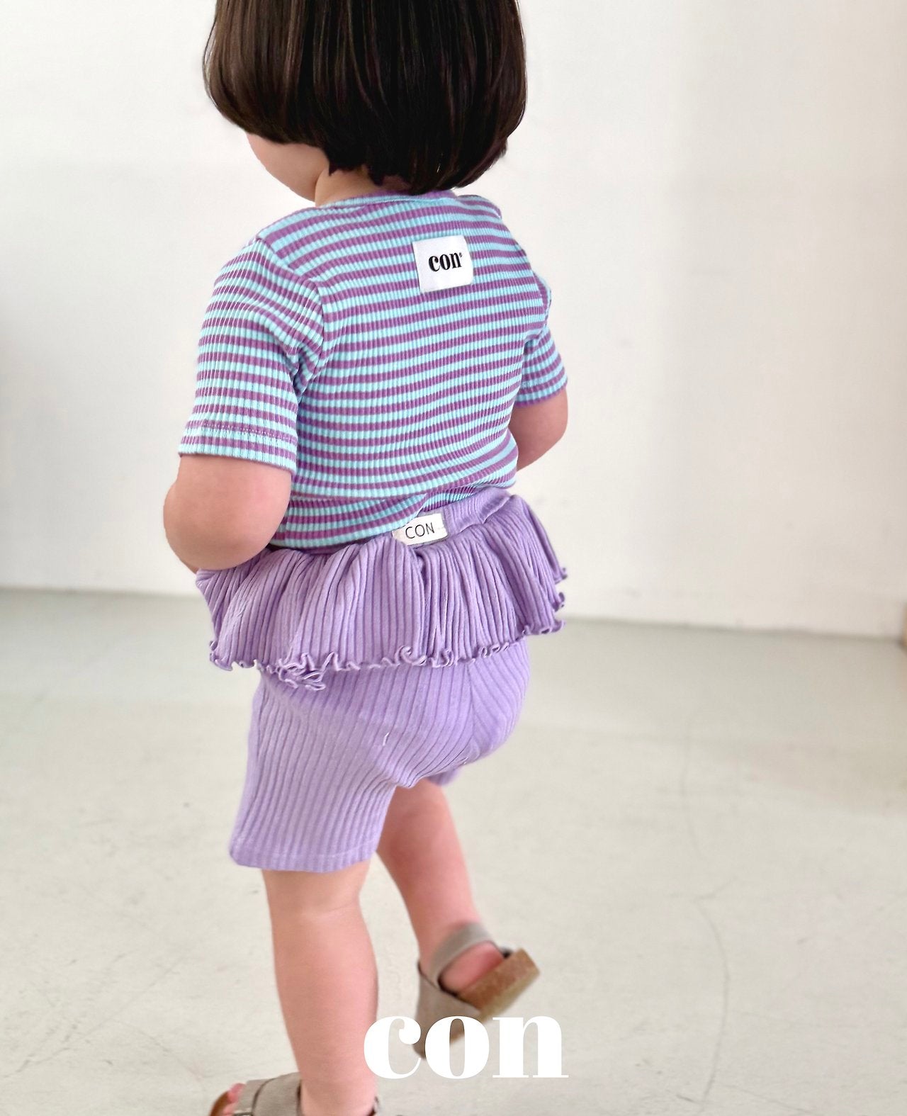 ［con］Summer frill short leggings