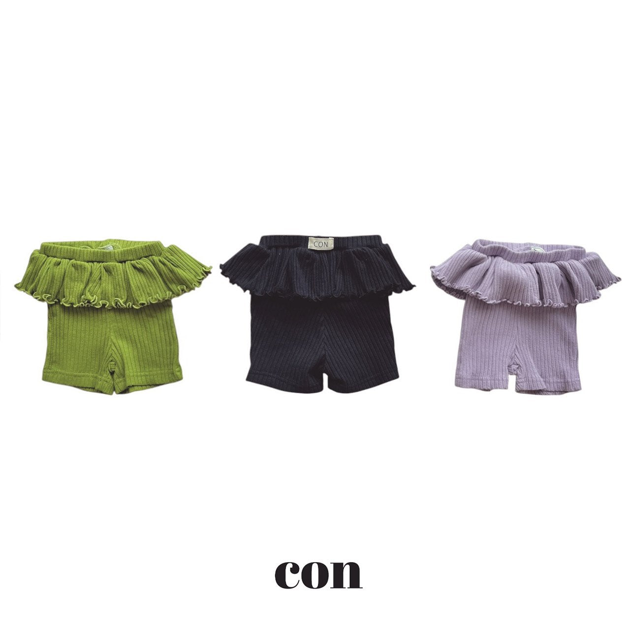 ［con］Summer frill short leggings