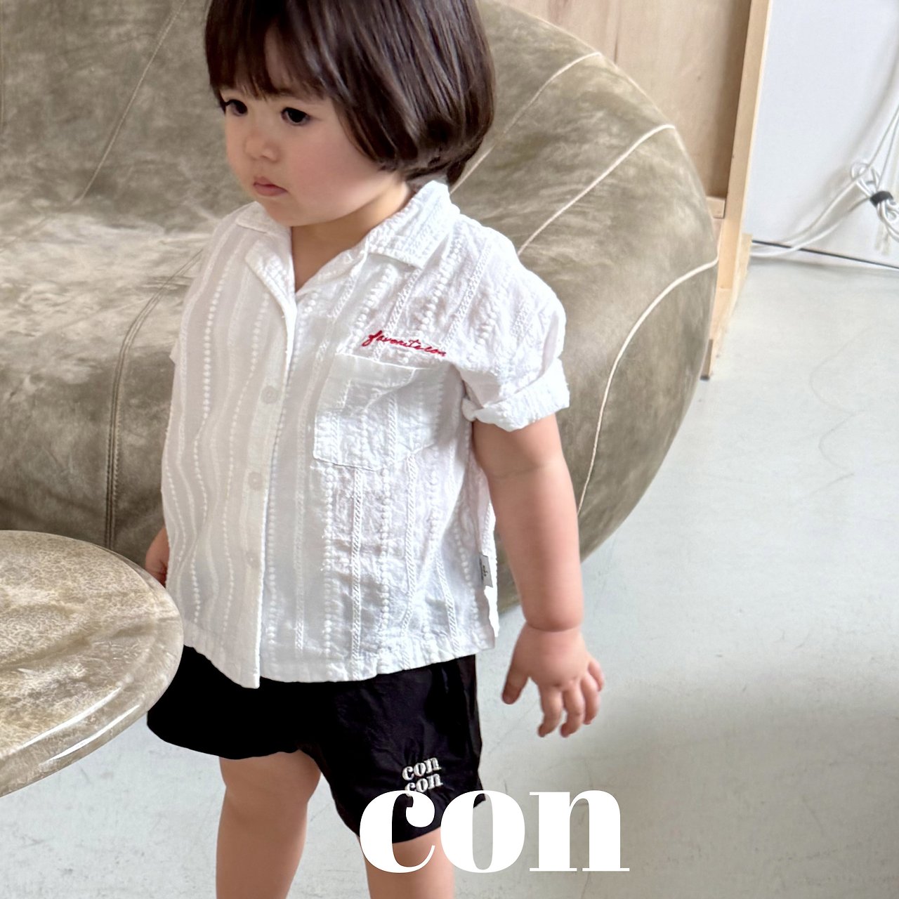 ［con］Square short pants