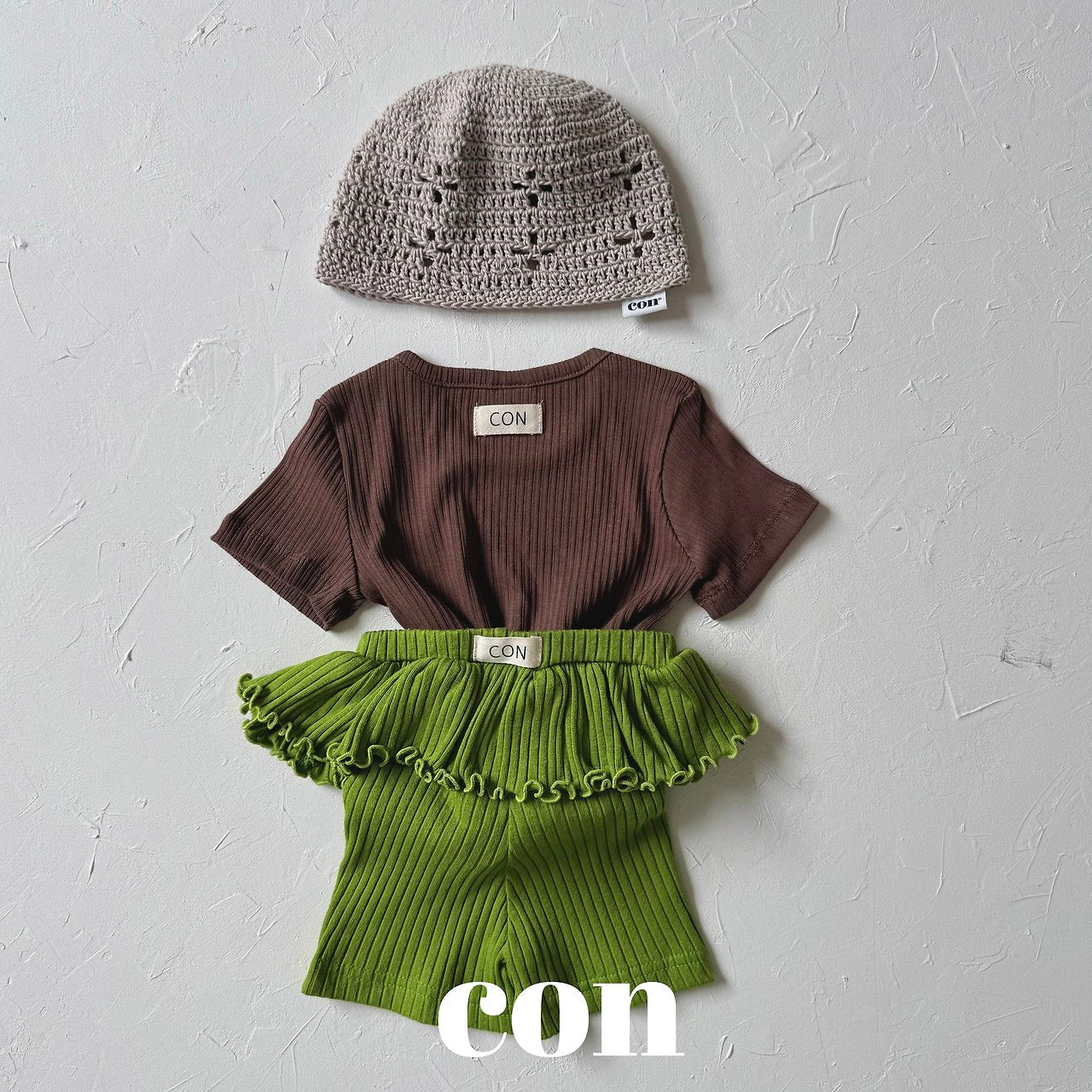 ［con］Summer soft rib tee