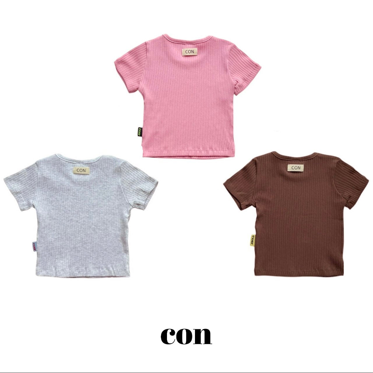 ［con］Summer soft rib tee