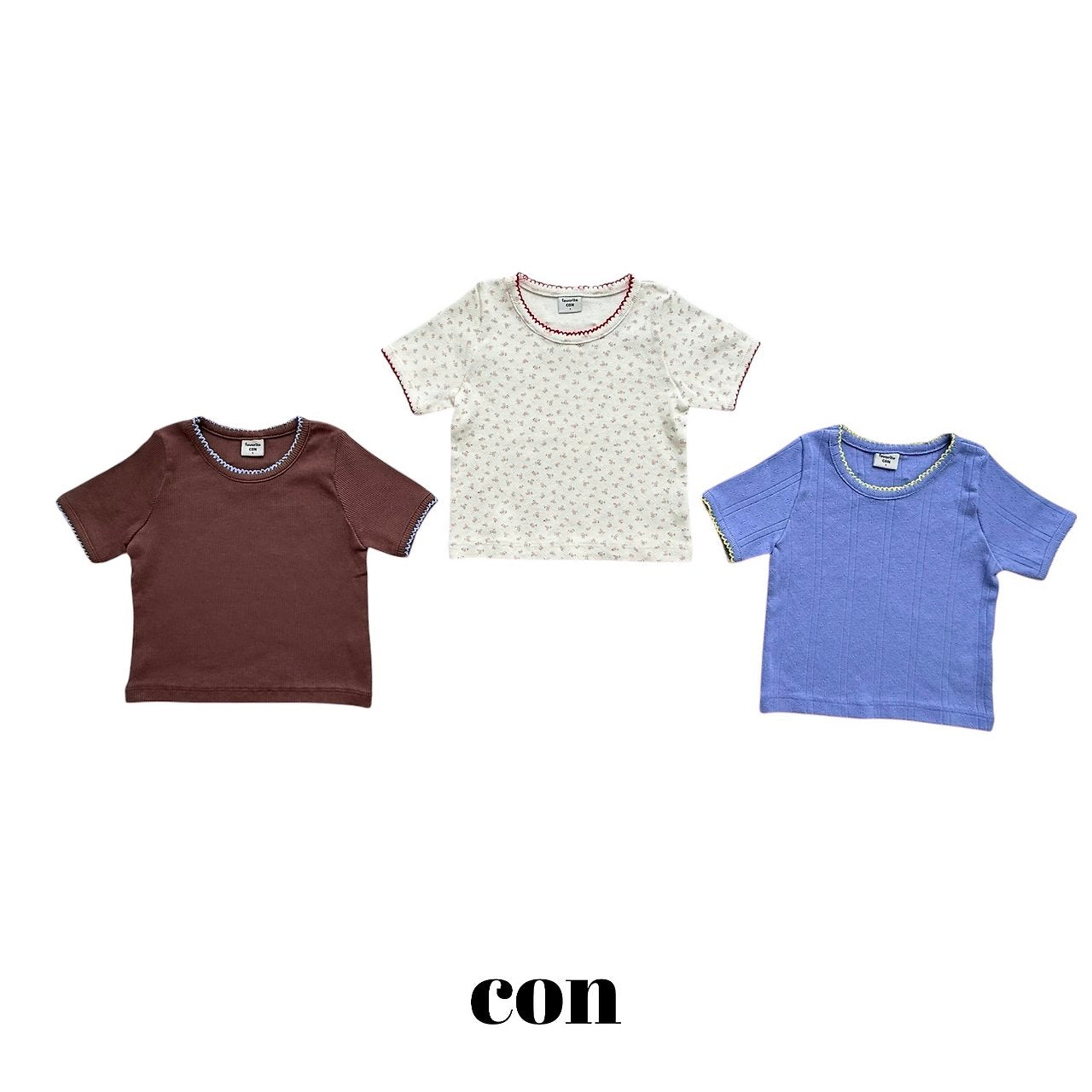 ［con］Pico lace point tee