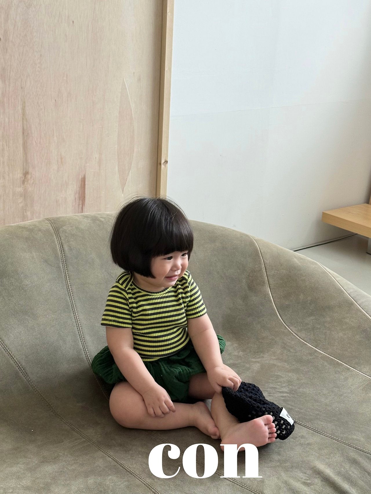 ［con］Honey bee stripe tee