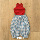 ［con］Check volume jogger pants