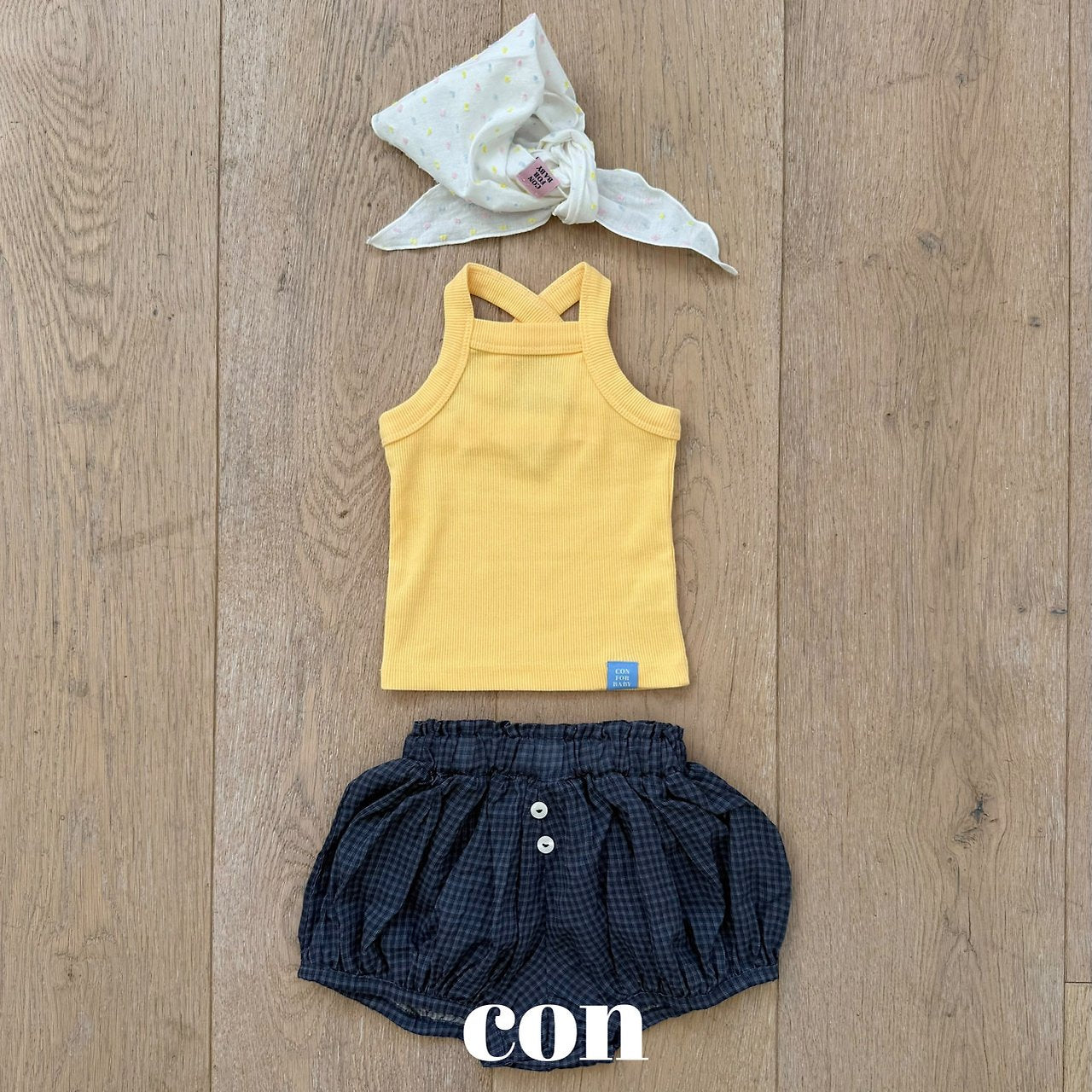 ［con］Mini check bloomer
