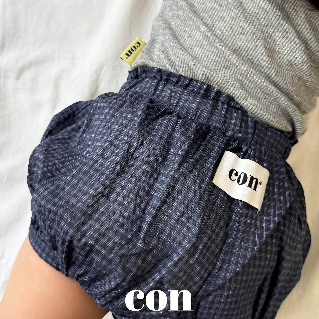 ［con］Mini check bloomer