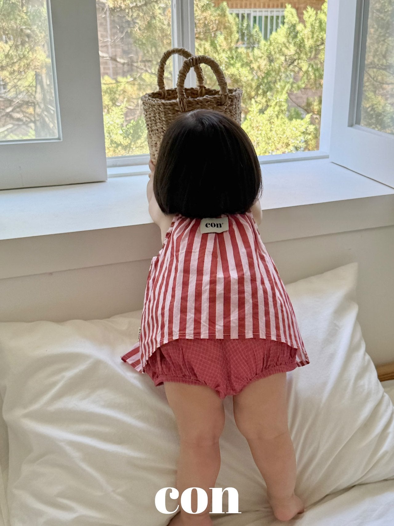 ［con］Mini check bloomer