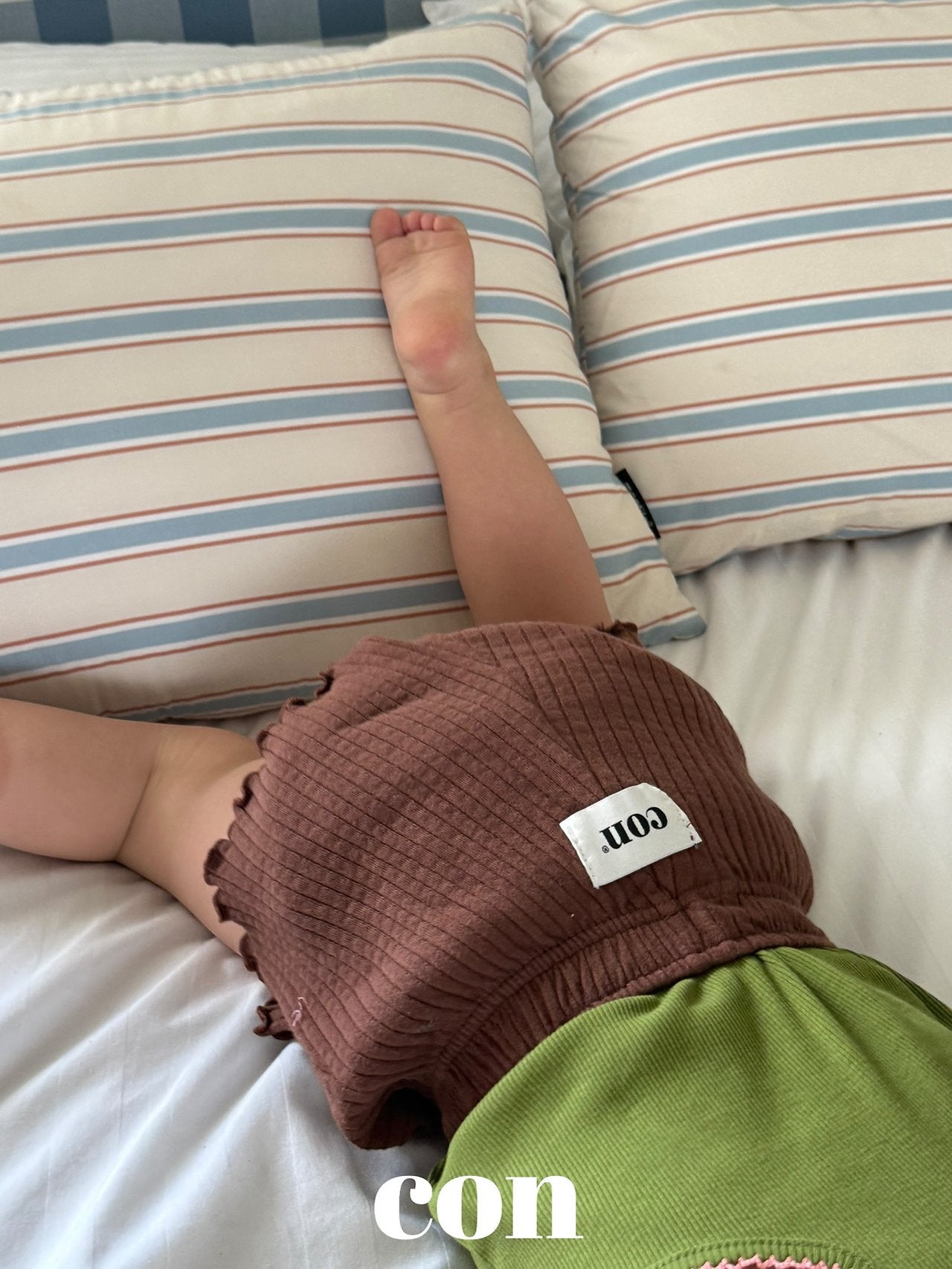 ［con］Con rib short pants