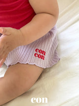 ［con］Con rib short pants