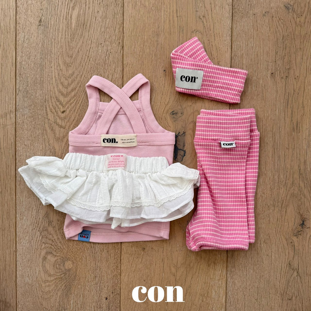 ［con］Icon stripe leggings