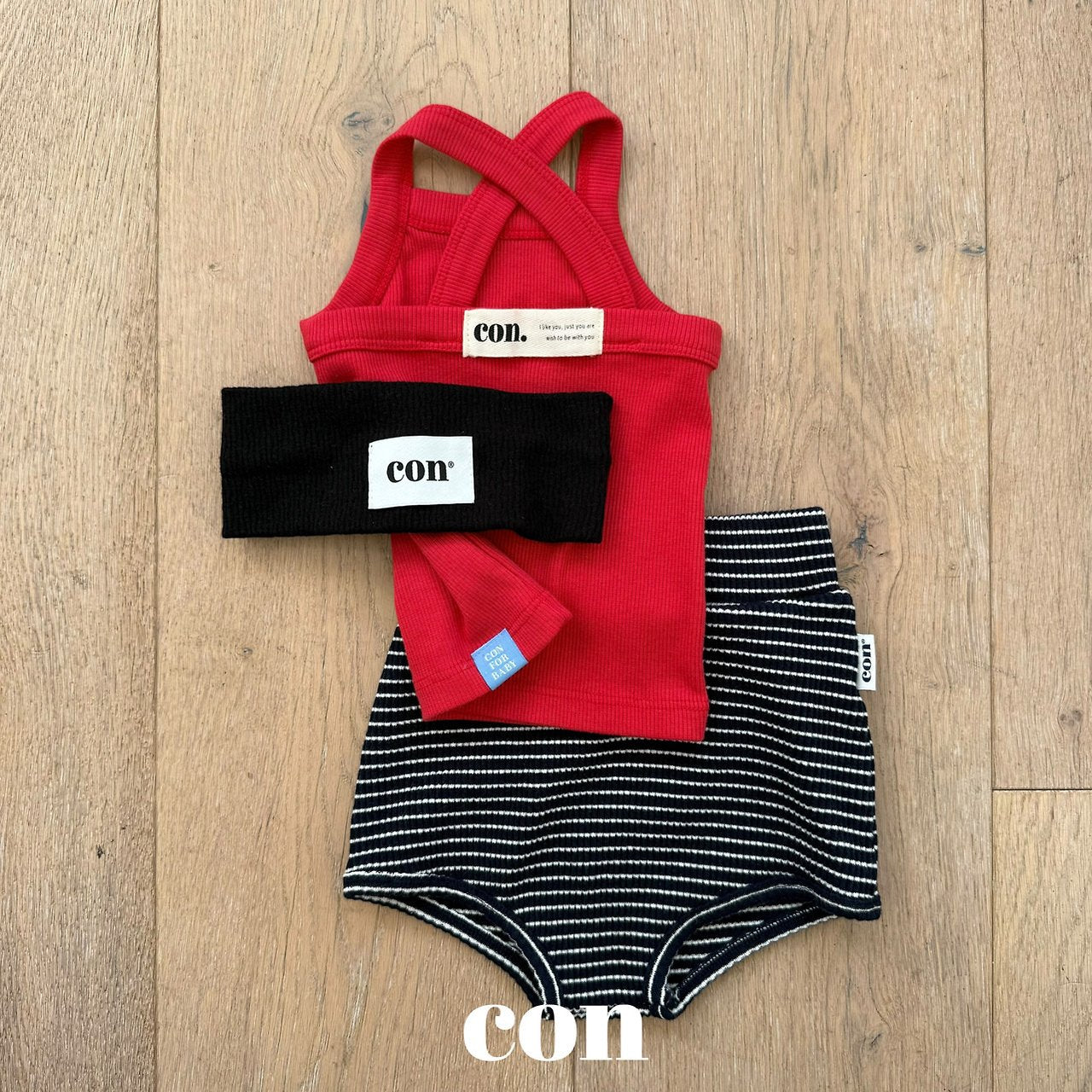 ［con］Icon stripe leggings