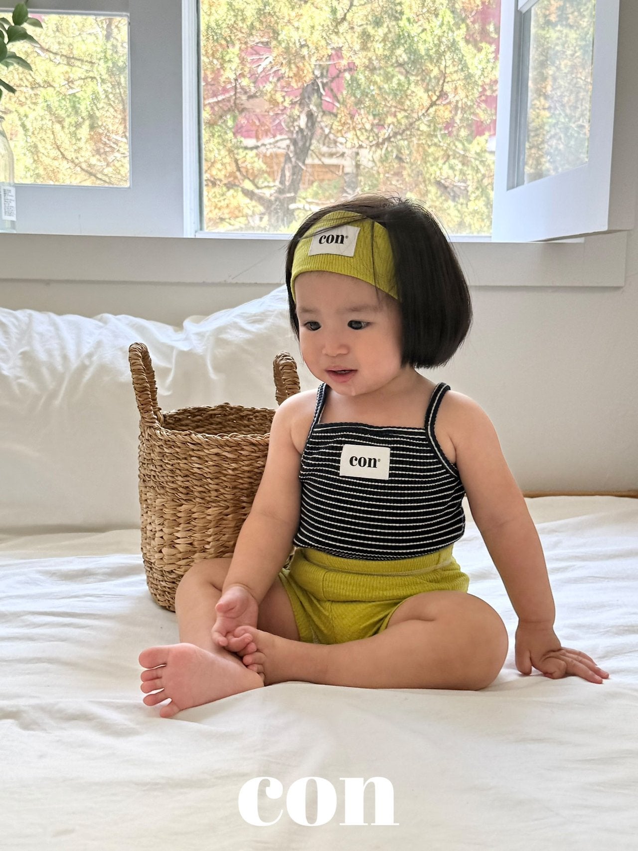 ［con］Icon stripe camisole