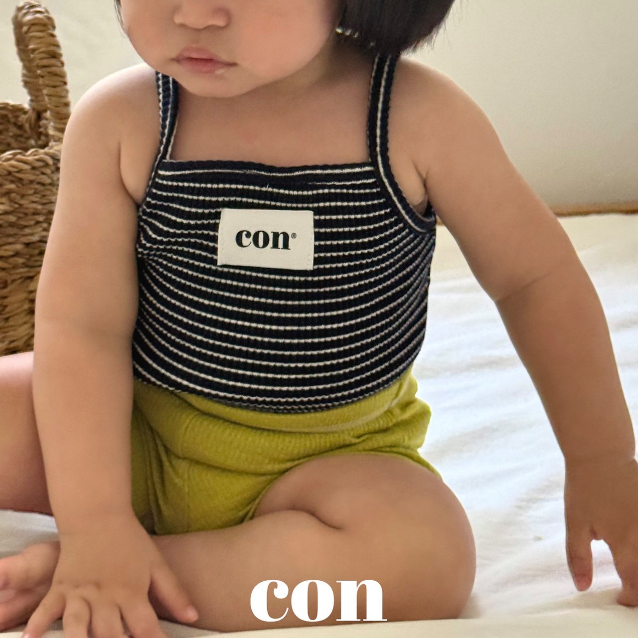 ［con］Icon stripe camisole