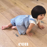 ［con］Yogurt check overalls