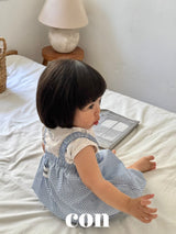 ［con］Yogurt check overalls