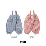 ［con］Yogurt check overalls