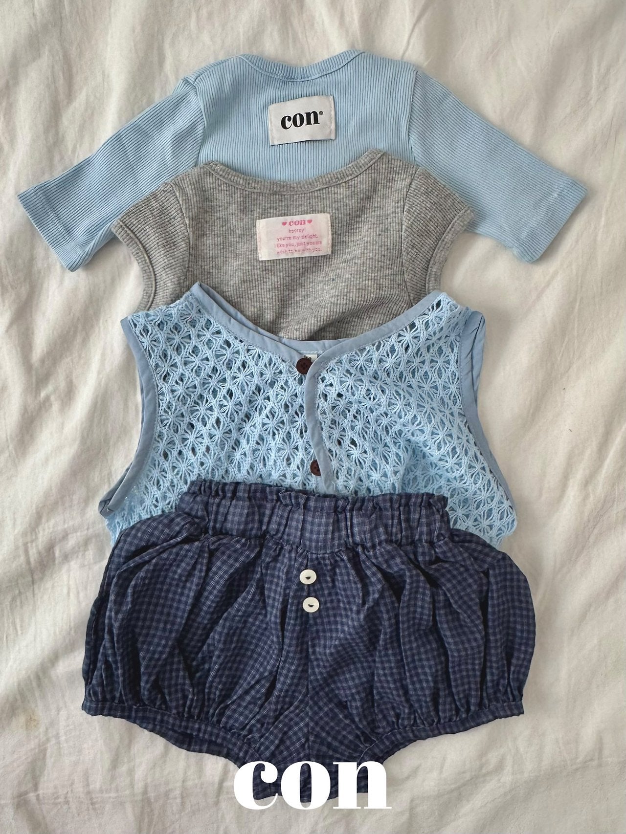 ［con］Sparkle rib tee