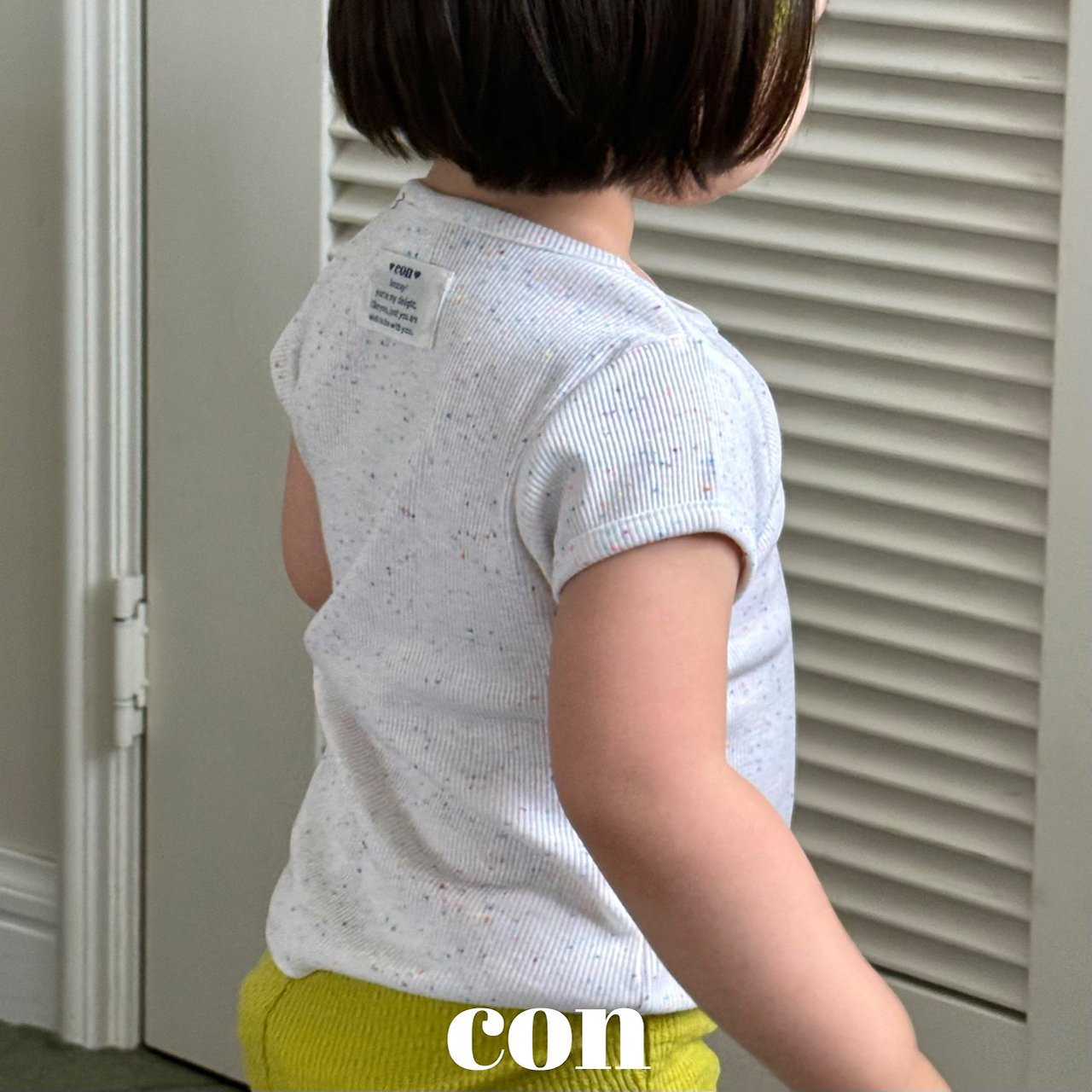 ［con］Sparkle rib tee