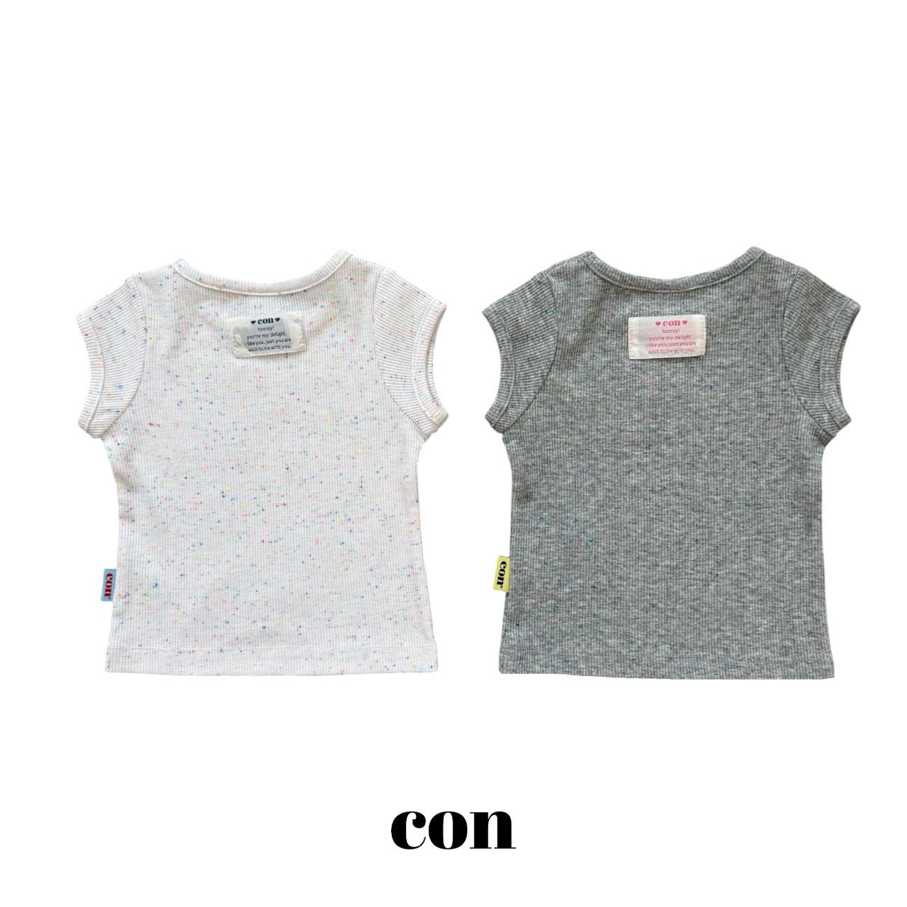 ［con］Sparkle rib tee