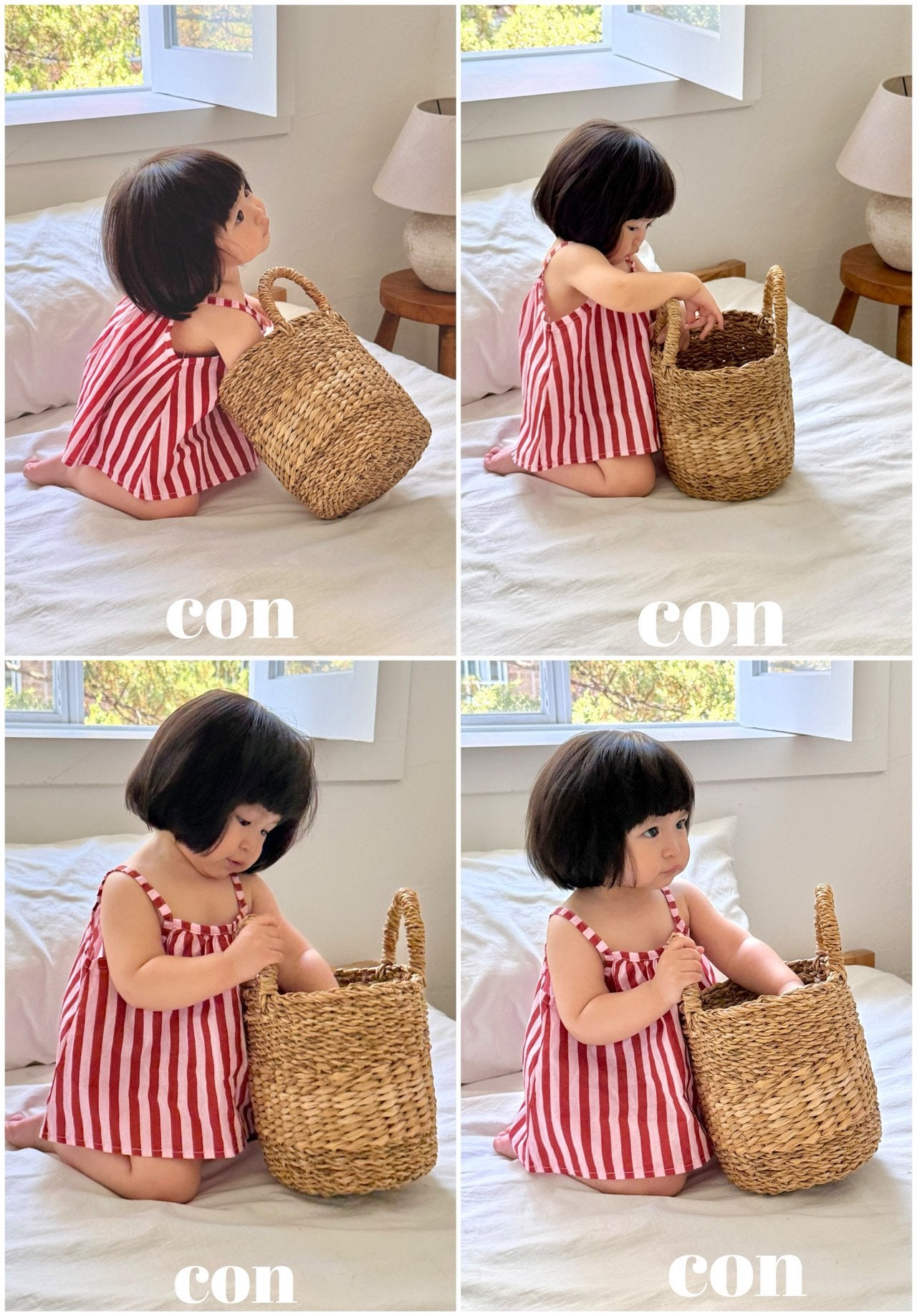 ［con］Salt stripe camisole blouse