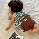 ［con］Con rib short pants
