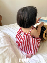 ［con］Salt stripe camisole blouse
