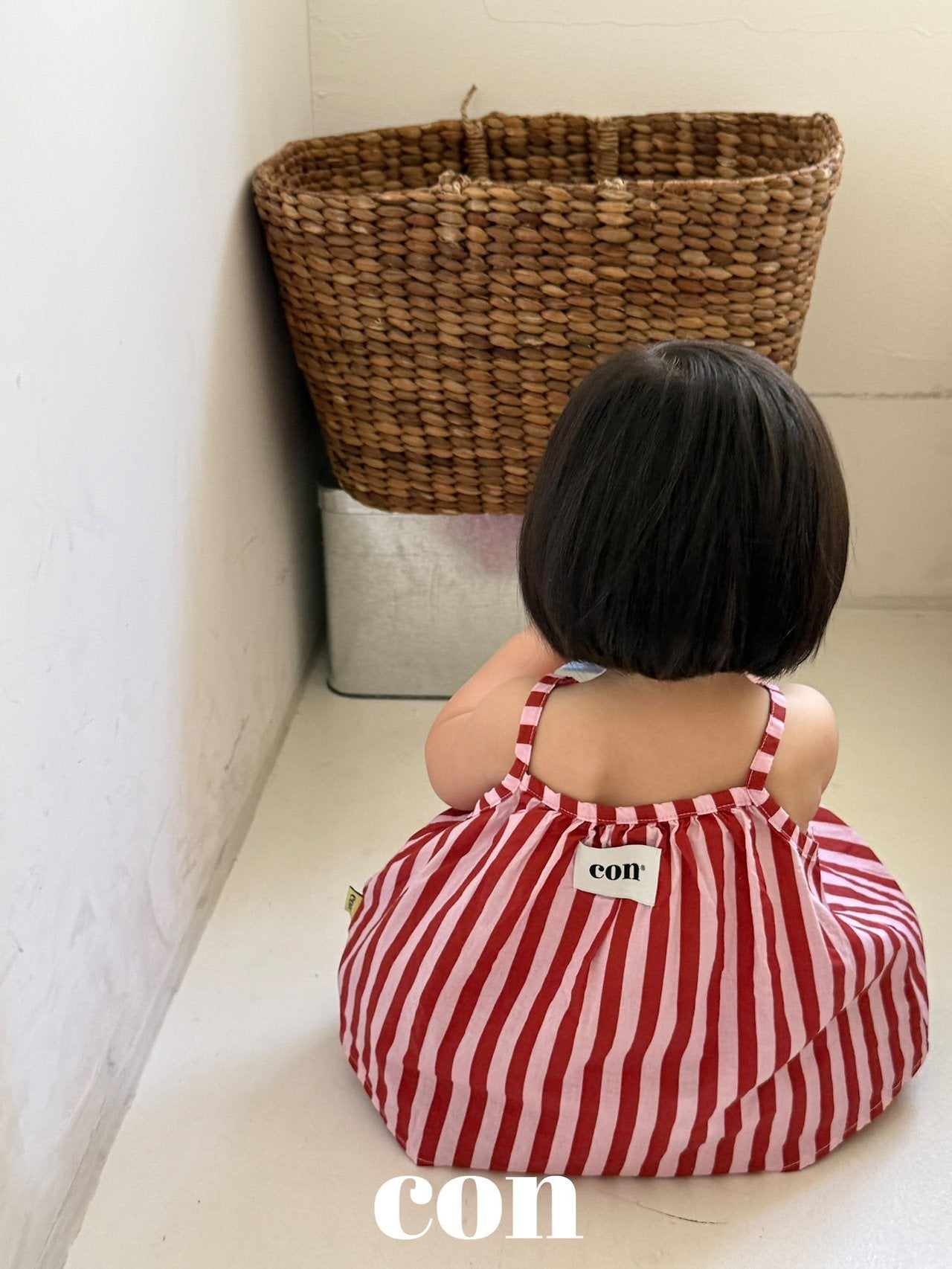 ［con］Salt stripe camisole blouse