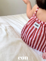 ［con］Salt stripe camisole blouse