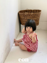 ［con］Salt stripe camisole blouse