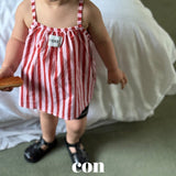 ［con］Salt stripe camisole blouse