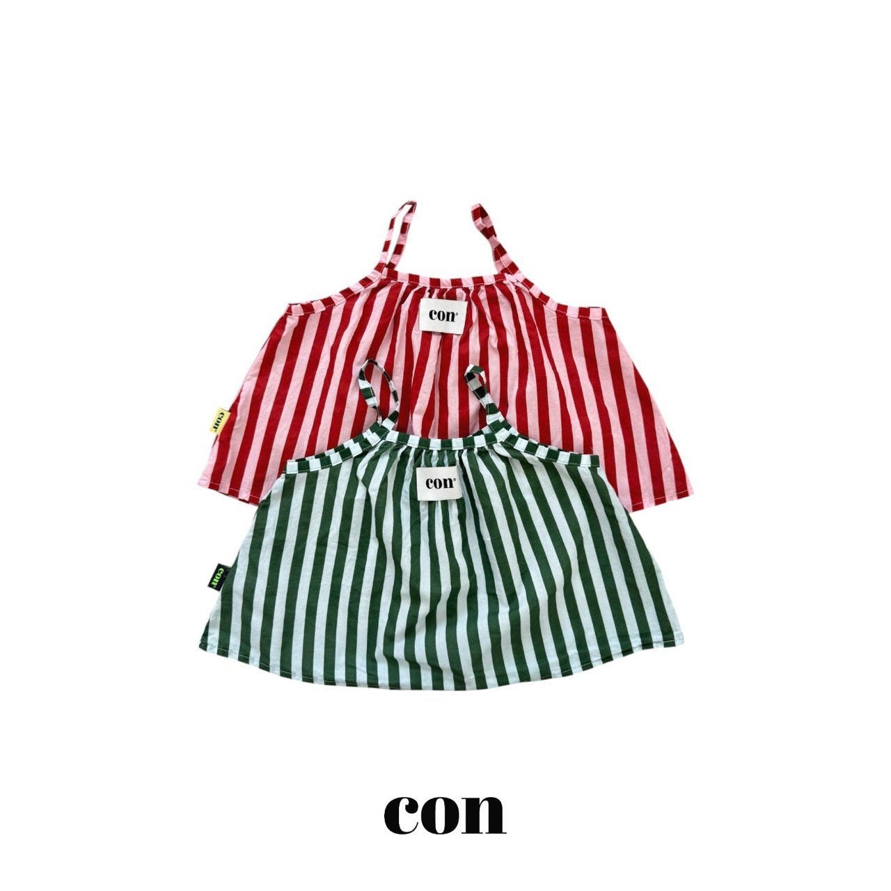 ［con］Salt stripe camisole blouse