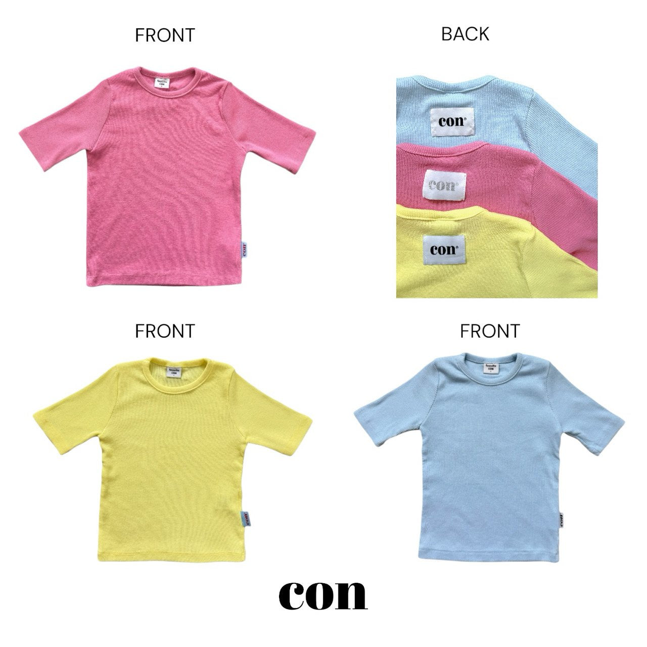 ［con］Slash half sleeve tee