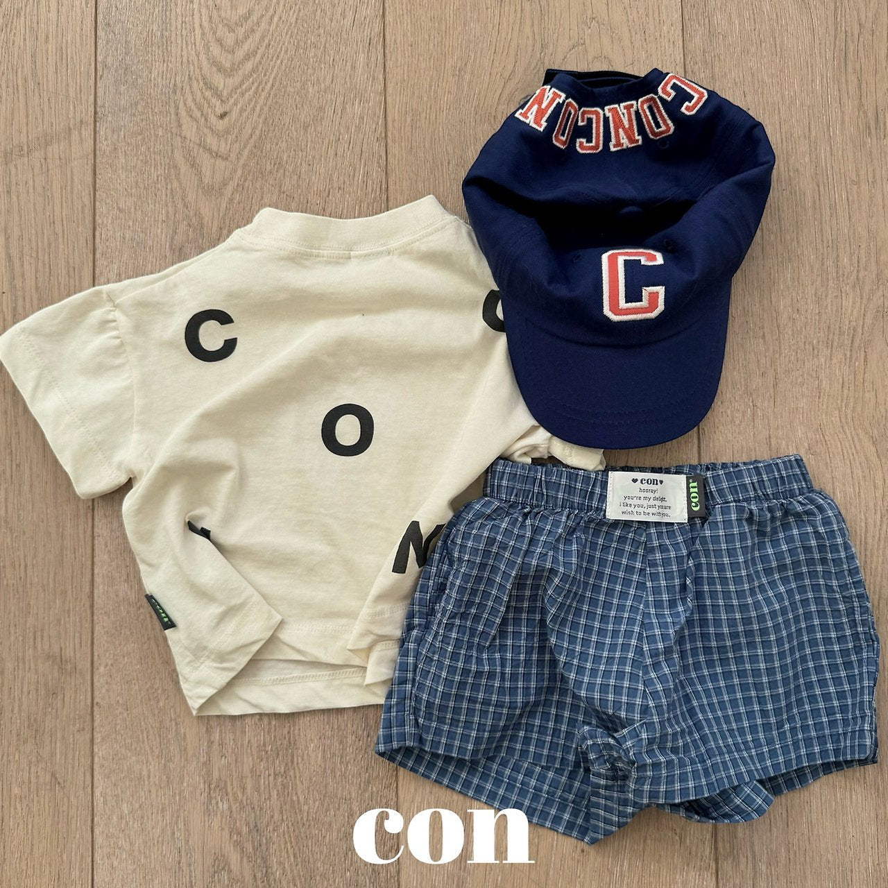 ［con］Con boxy tee