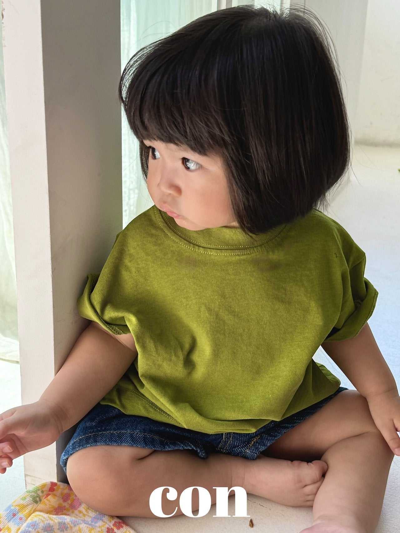 ［con］Con boxy tee