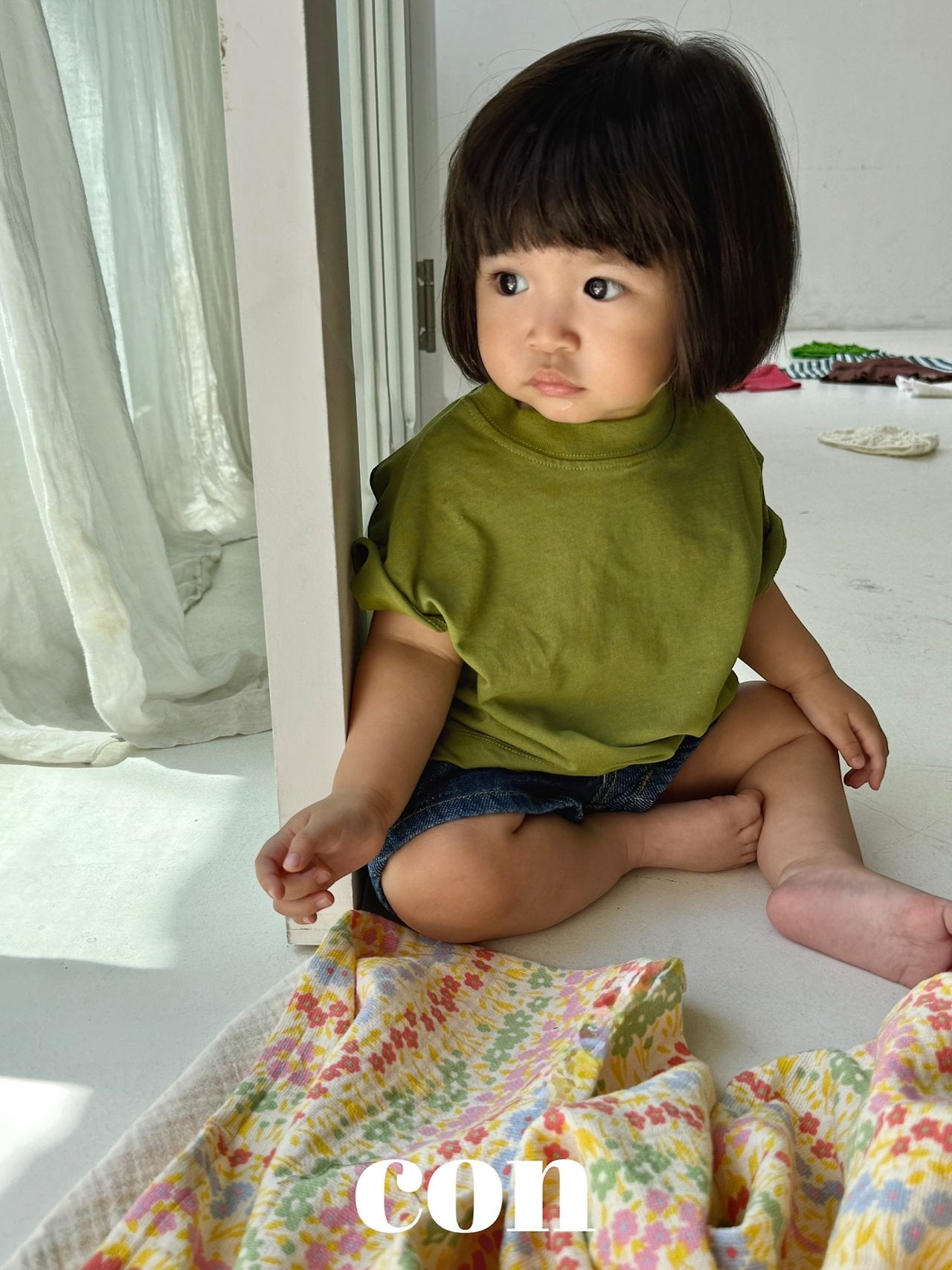 ［con］Con boxy tee