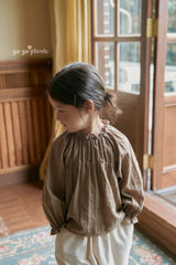 ［gogo picnic］Lena frill tuck blouse