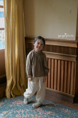 ［gogo picnic］Lena frill tuck blouse